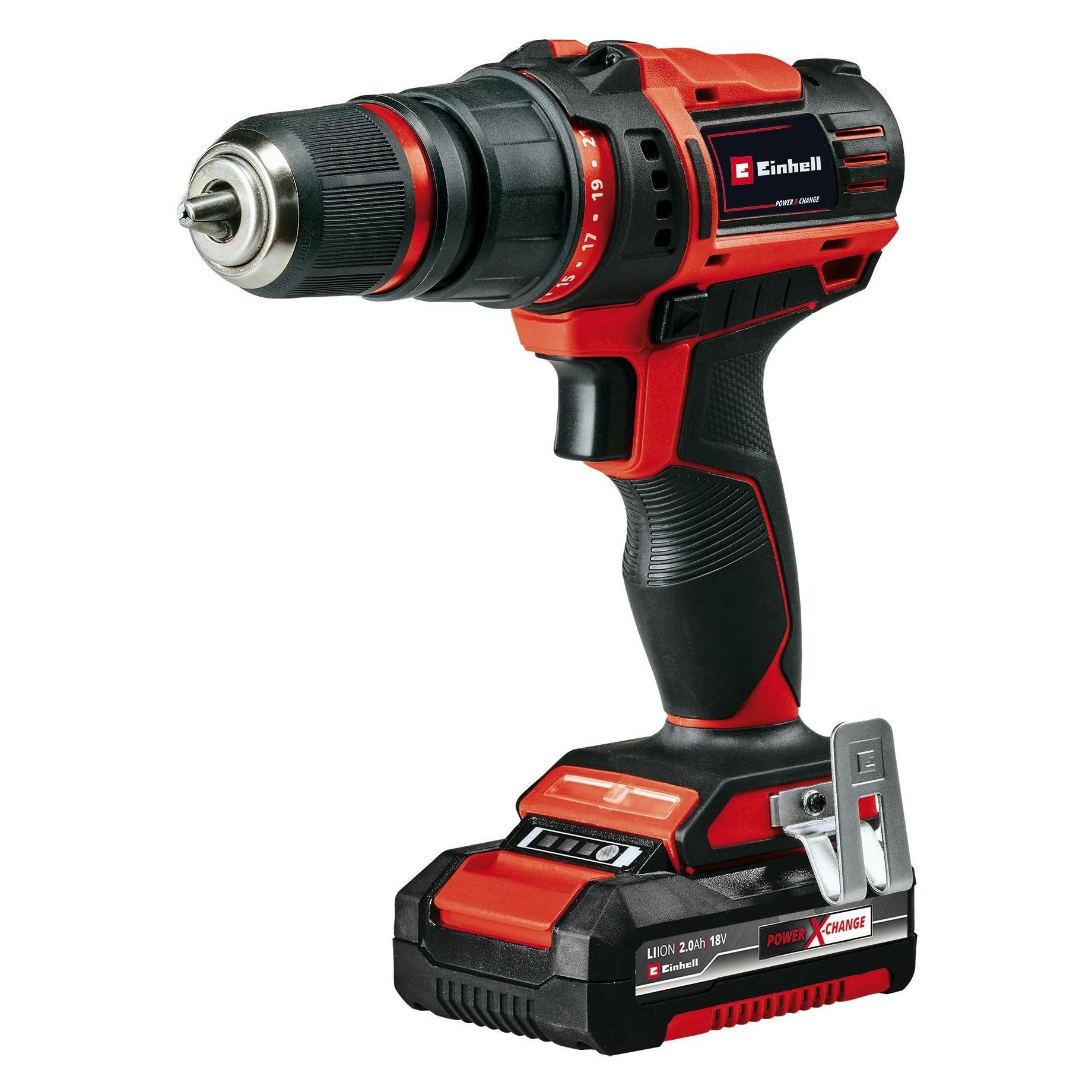 Einhell, Boormachine + Slagboor, Te-Cd 18/45 3X-Li +22 18V 2 X 2.0Ah