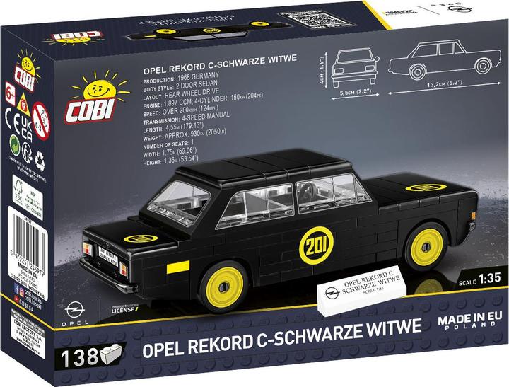 Actual product image Cobi Opel Rekord black widow