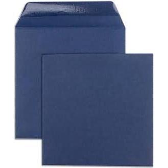 Blanke, Briefumschlag, Briefumschläge 190x190mm 120g/qm gummiert VE=100 Stück nachtblau (100 x)
