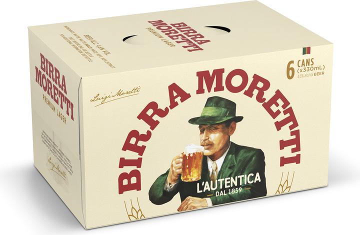 Actual product image Birra Moretti L'Autentica (6 x 33 cl)