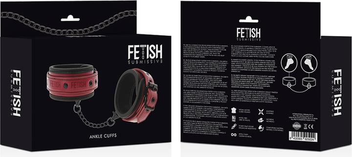 Actual product image Fetish submissive Ankle Cuffs Vegan Leather