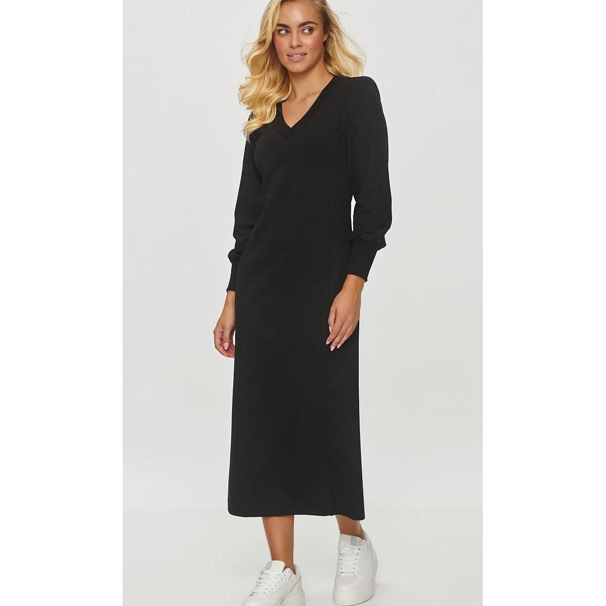 Makadamia, Damen, Kleider, Alltagskleid, Schwarz, (36)