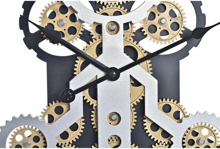 Immagine prodotto DKD Home Decor Wall Clock Golden Silver Crystal Iron 50 x 8 x 50 cm (3 Units) (2 Units) (50 cm)