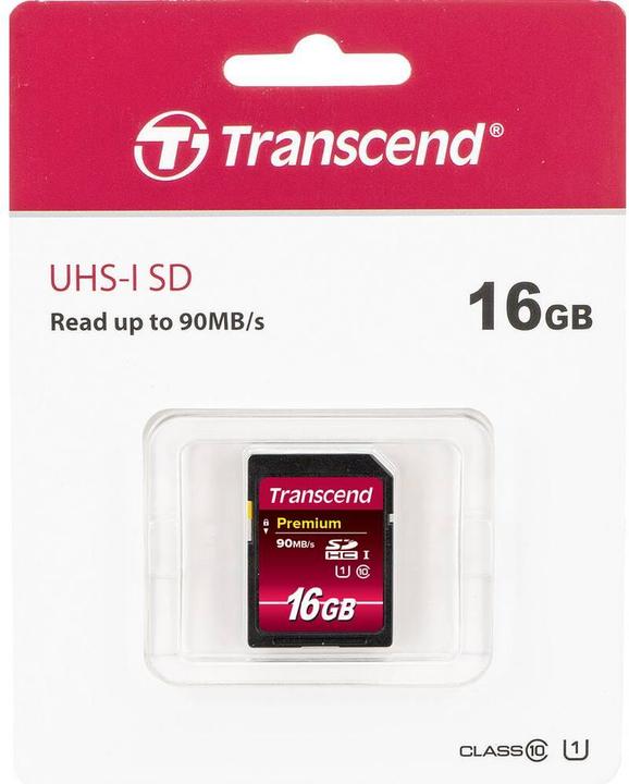 Actual product image Transcend Premium 400x (16 GB, SDHC, U1, UHS-I)