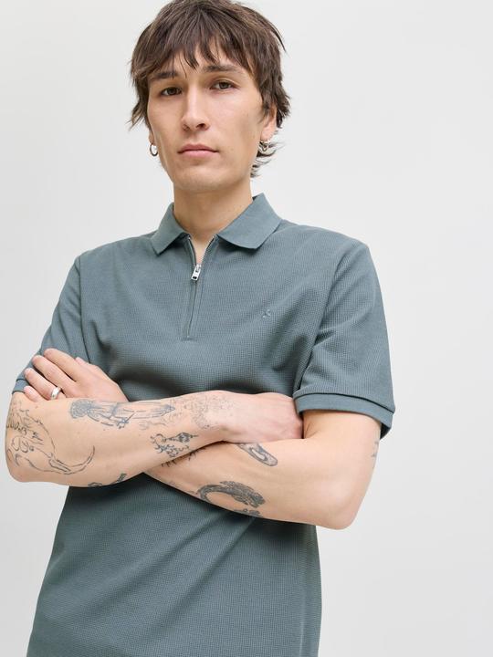 Actual product image Jack & Jones Jjeaustin Zip Polo Ss Noos (XXL)