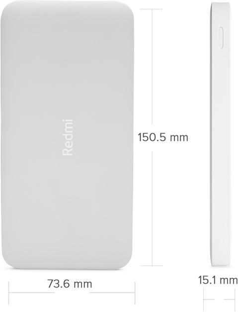 Produktbild Xiaomi Redmi Power Bank (10000 mAh, 10 W, 37 Wh)