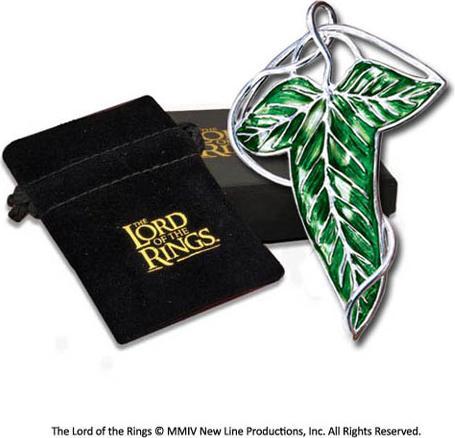 Actual product image Noble Collection Lord of the Rings Brooch Elvish Leaf Brooch (silver plated)