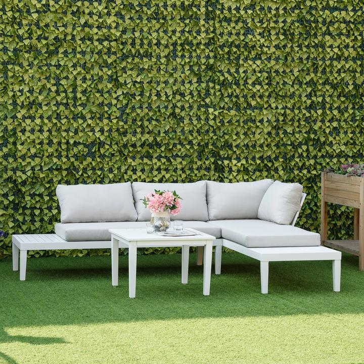 Actual product image Outsunny Garden furniture set with washable cushions