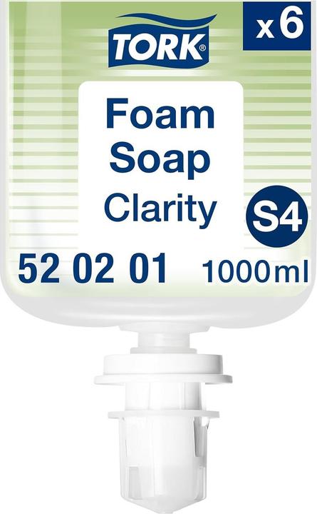 Immagine prodotto Tork 520201, Mani, Sapone in schiuma, Trasparente, 1000 ml, 1,03 kg, 92 mm (Sapone liquido, 1000 ml)