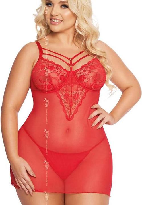Produktbild Softline Minikleid in rot (3XL)