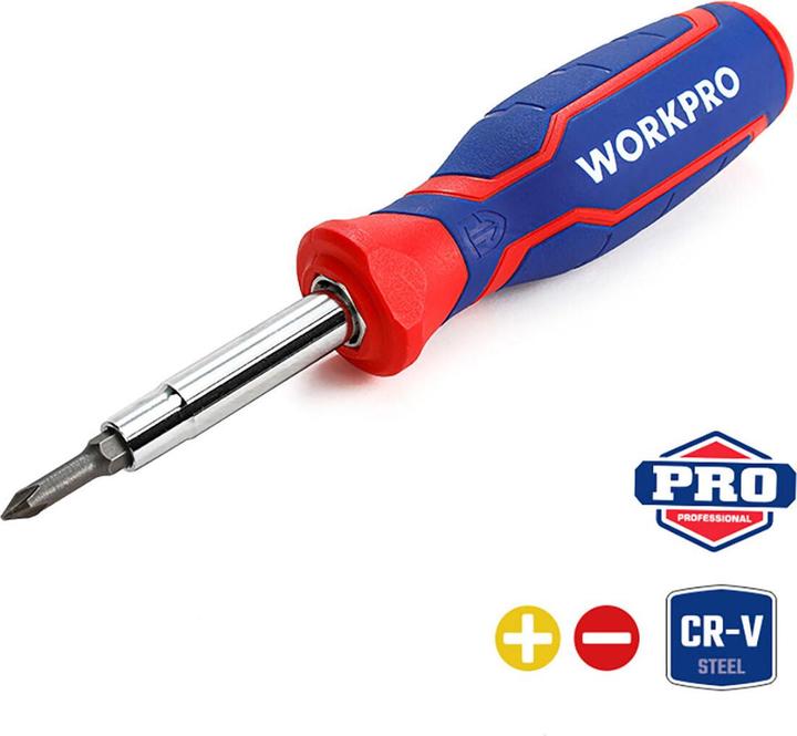 Produktbild Workpro Schraubendreher-Set PH2, 1/4", PH1, 3/16” (4.8 mm)