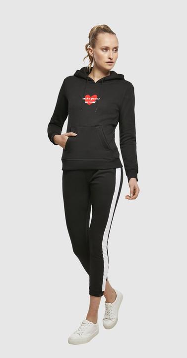 Produktbild Merchcode Ladies Peace - Red Heart Black Hoody - 161485 (S, XL)