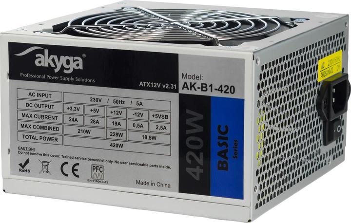 Produktbild Akyga AK-B1-420 - 420 W - 230 V - 50 Hz - 5 A - 210 W - 228 W (420 W)