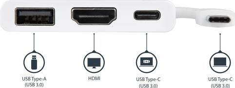 Immagine prodotto StarTech USB-C a (USB-C, 3 Porti)