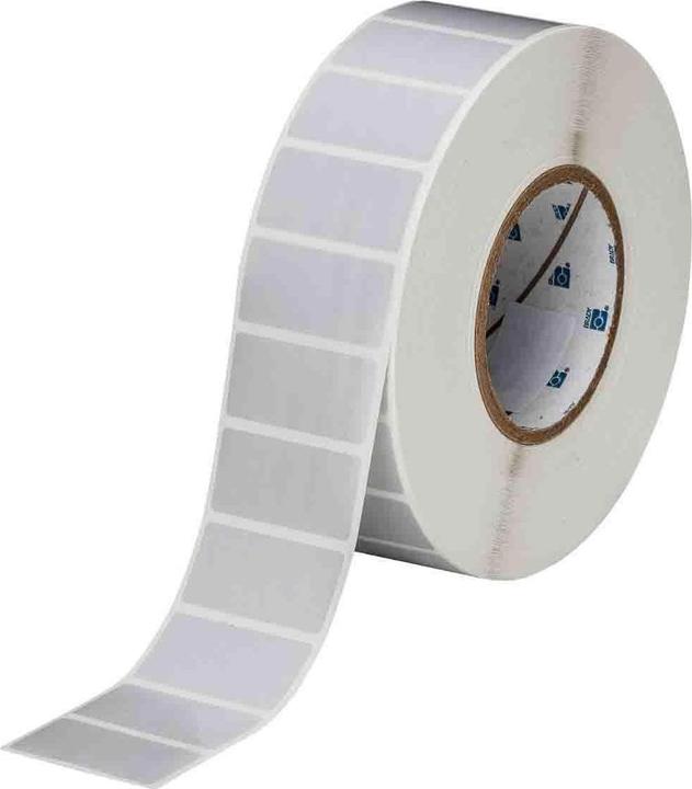 Actual product image Brady Polyester labels, satin, silver, with rubber-based adhesive, 76 mm core (55.88 mm)