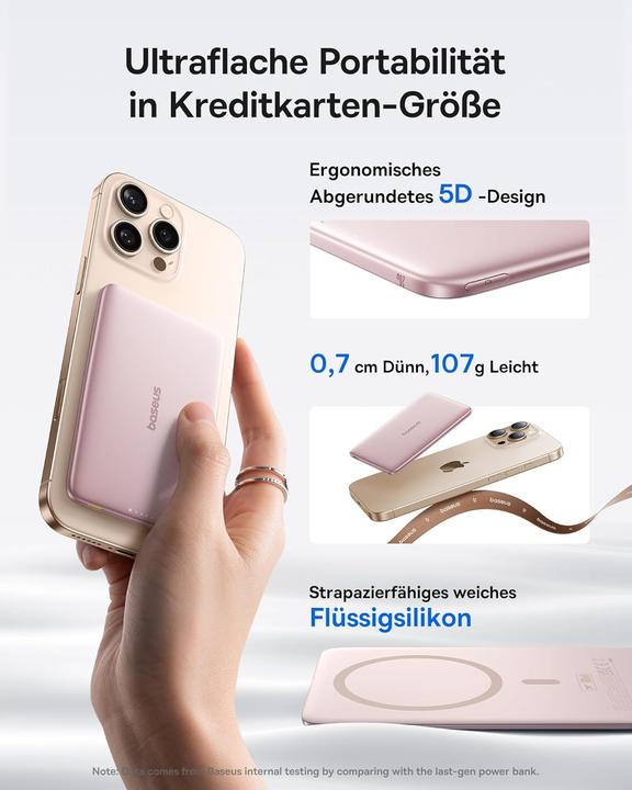 Actual product image Baseus PicoGo Wireless-Powerbank (5000 mAh, 20 W)