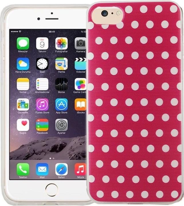 Actual product image König Design Mobile Case for Apple iPhone 7 Polka Dot Pink Case Cover Motif Slim Case TPU (Apple iPhone 7)