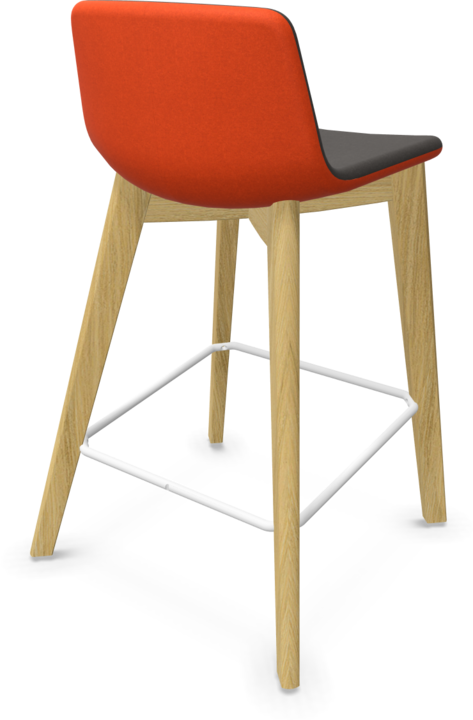 Dark grey, White, Bright red, Ash natural light grey stained