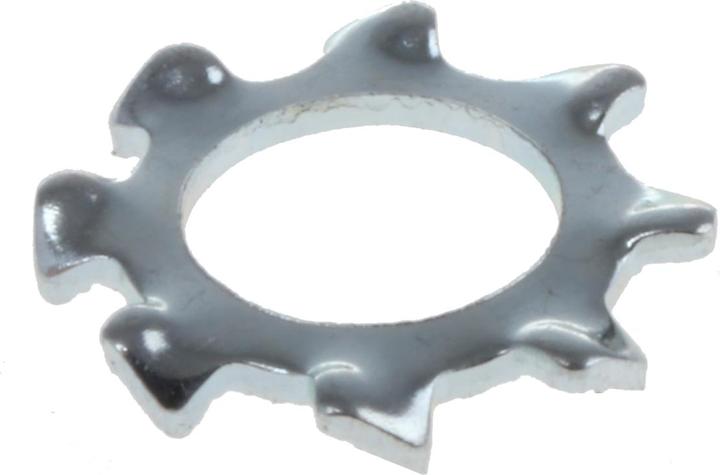 Actual product image RS PRO Serrated lock washers external galvanized M5 (M5)