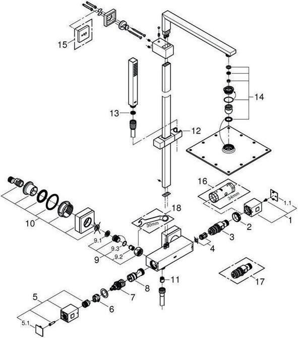 Produktbild Grohe Euphoria Cube System 230 Duschsystem