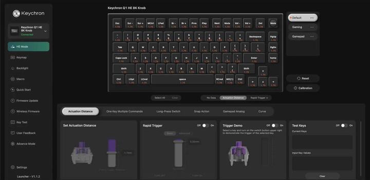 Actual product image Keychron Q1 HE 8K Magnetic Switch Keyboard (US, Cable)