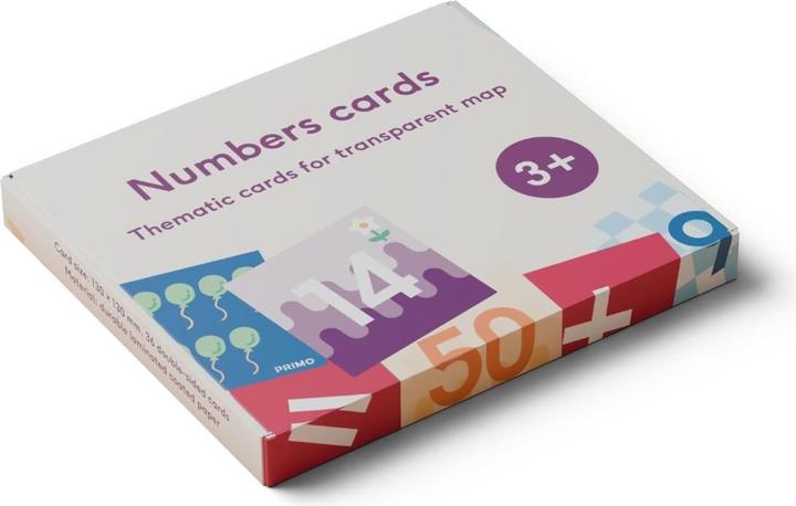 Primotoys Cubetto MINT Coding Ziffern Karten 123 für Transparente Matte ab 3 Jahren (Geeignet für Montessori) (3 years)