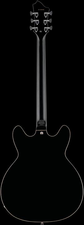 Actual product image Hagstrom Electric Guitar, Viking Baritone DLX, Black Gloss (Electric guitar)