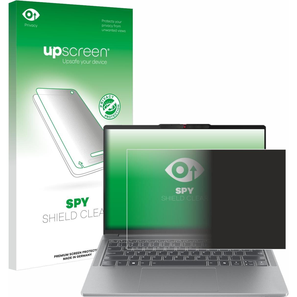 upscreen Sichtschutzfolie Anti-Spy Privacy Folie Blaulicht-Schutz (14"), Notebook Schutzfolie
