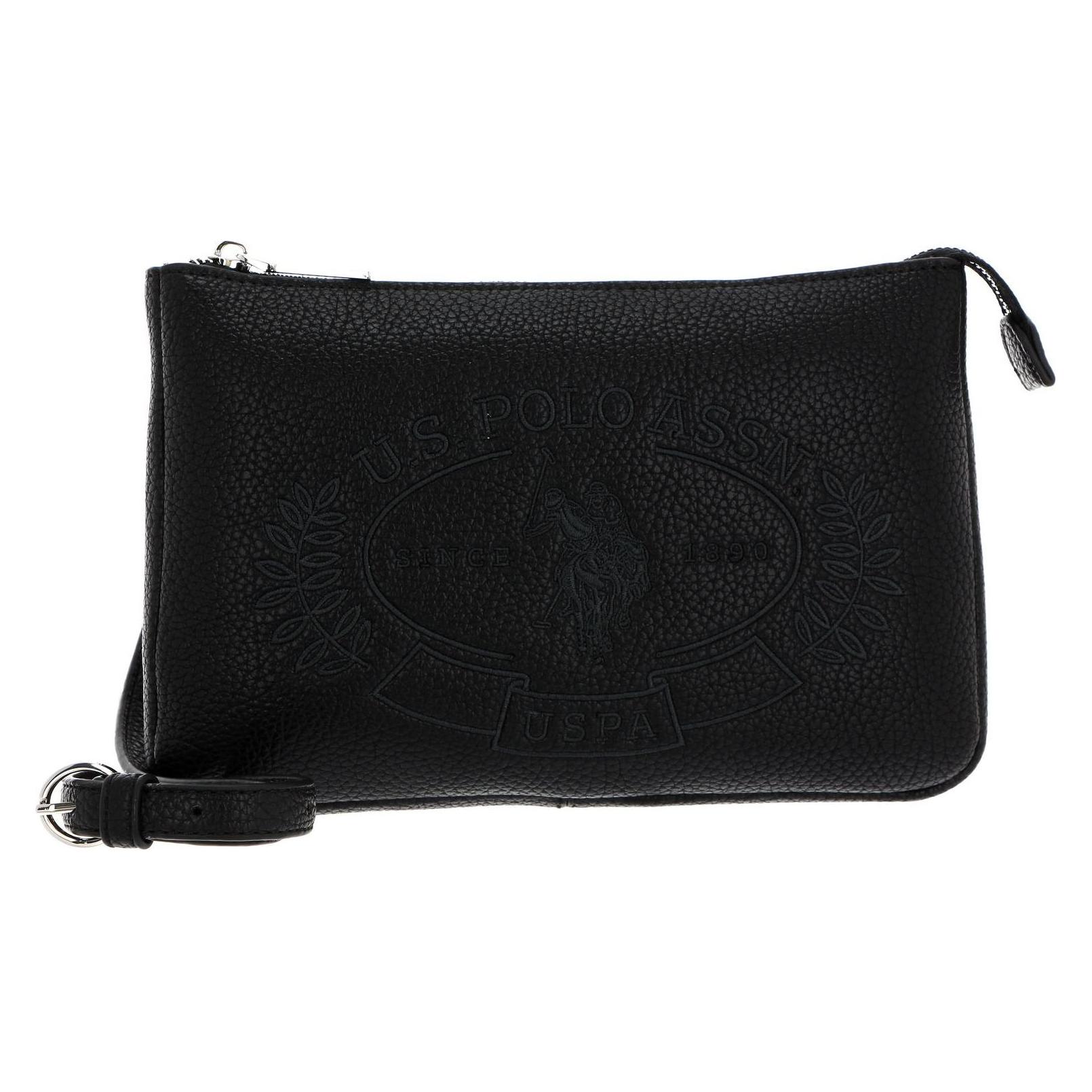 U.S. Polo, Damen, Handtasche, Hailey Flat Crossbody Bag, Schwarz