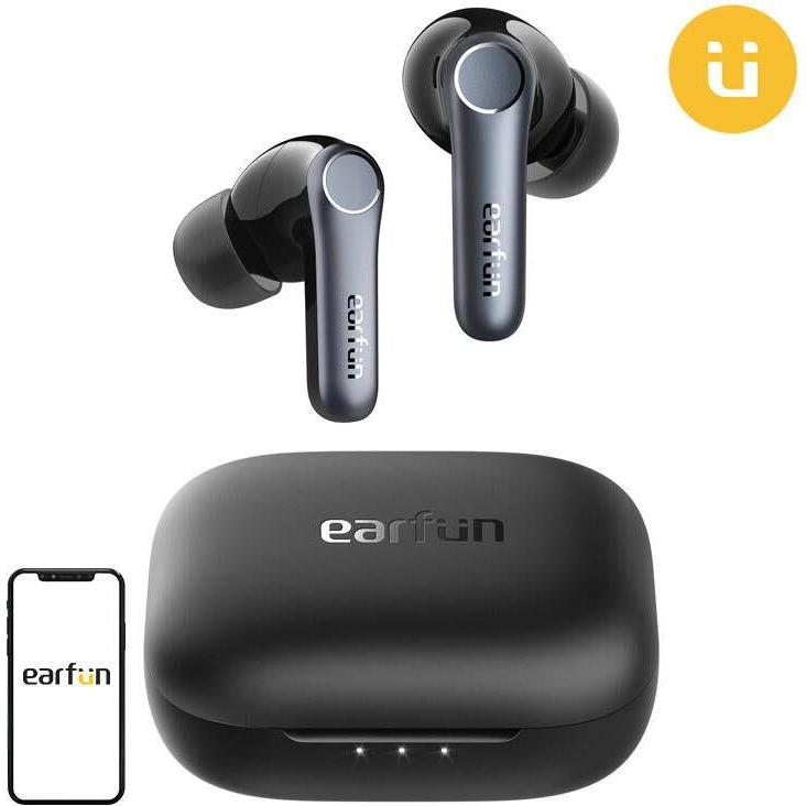 EarFun Air Pro 4 (ANC, 7.50 h, Kabellos), Kopfhörer, Schwarz