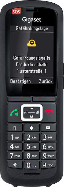Image du produit Gigaset PRO R700H protéger PRO combiné DECT 6,1cm écran 2,4inch Détecteur de mouvement Bouton d'alarme SOS