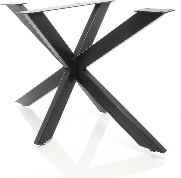 Wiltec XPOtool Tischbeine Spider-Profil 71x78x150cm schwarz Tischkufen Tischgestell