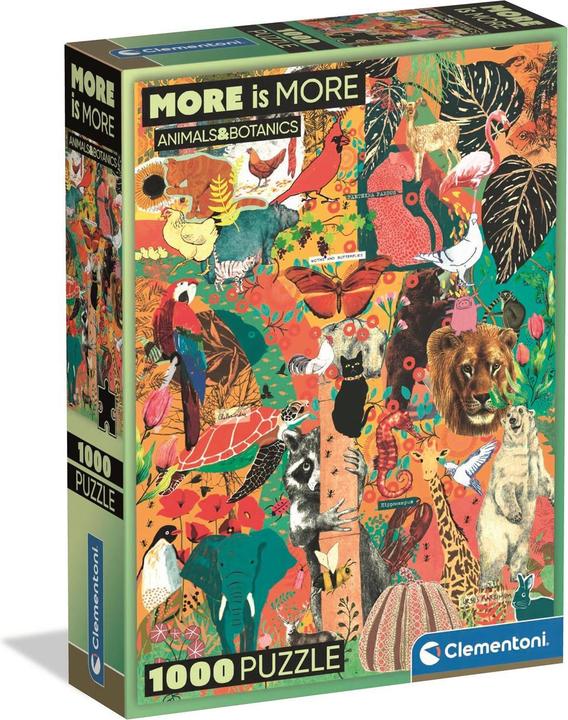 Produktbild Clementoni Puzzle 1000 Compact Animals&Botanics (1000 Teile)
