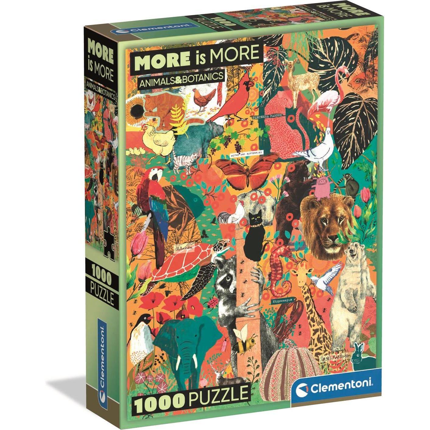 Clementoni Multicolore Puzzle 1000 Compact Animals&Botanics (1000 Pezzi)