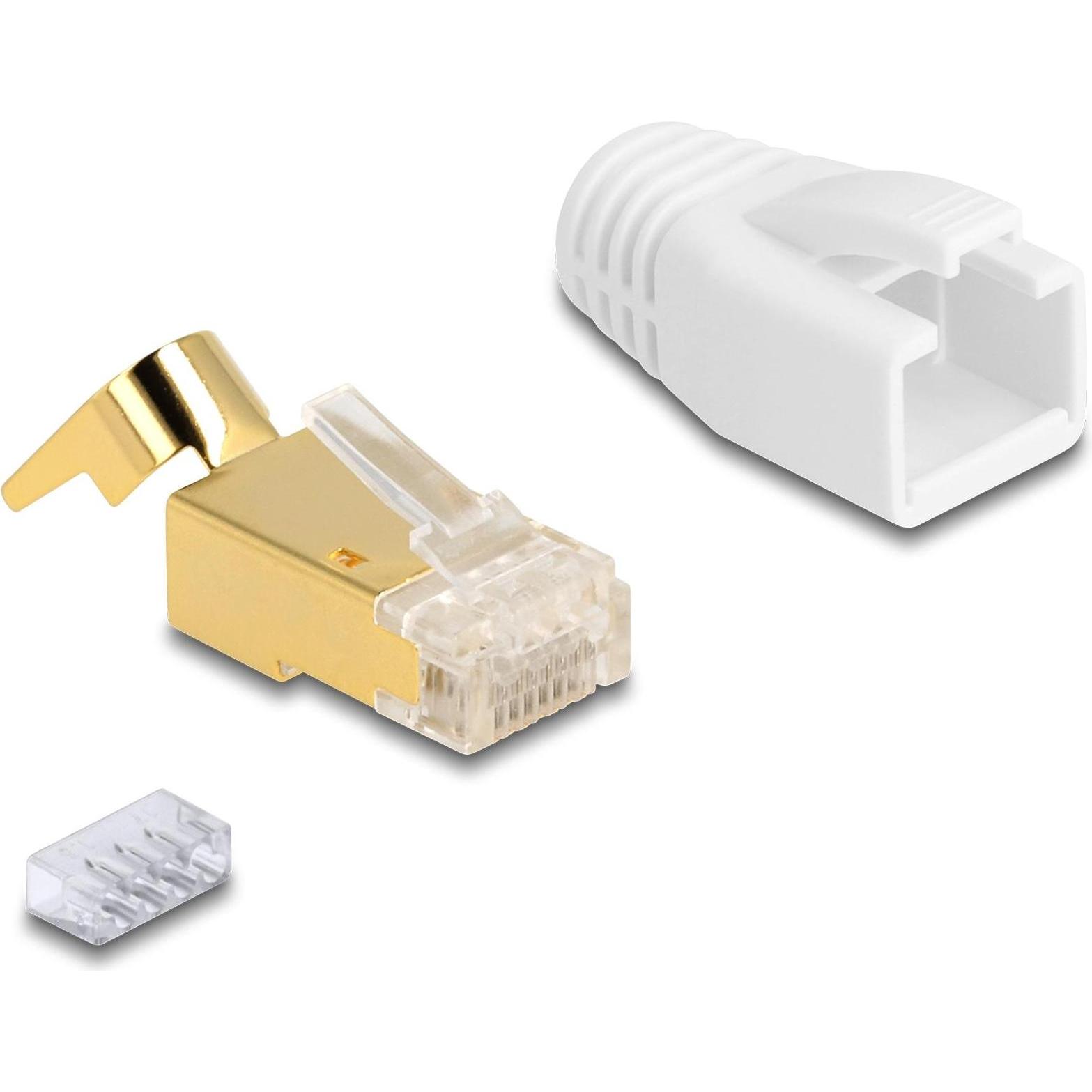 Delock RJ45 Modularer Stecker (Netzwerkkabel Stecker), Netzwerk Zubehör