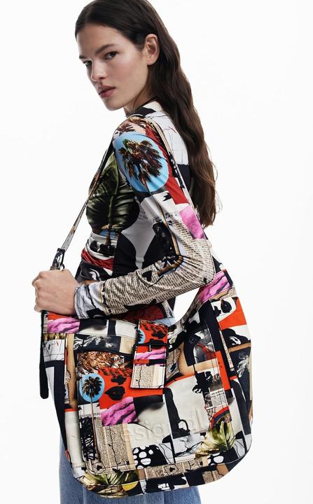 Actual product image Desigual Auria Collage Shoulder Bag