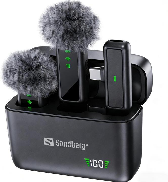 Produktbild Sandberg Streamer USB-C Wireless Mic x2