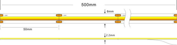 Produktbild Synergy 21 LED Flex Strip COB NW DC24V 50W CRI>90 IP20 (Neutralweiss, 500 cm, Indoor)