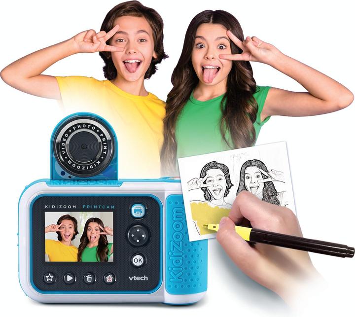 Produktbild VTech Kidizoom Print Cam bleue