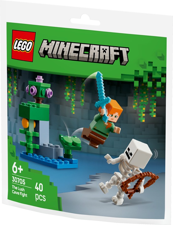 Image du produit Minecraft L'épreuve de force dans la grotte luxuriante (30705, LEGO Minecraft)