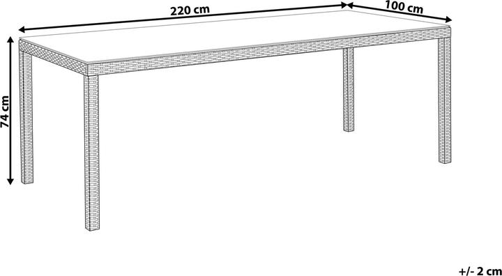 Produktbild Beliani Italy (220 x 100 x 74 cm)