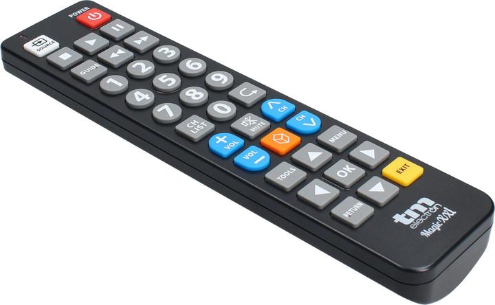 Produktbild TM Electron Fernbedienung SAMSUNG, LG, PHILIPS, SONY, PANASONIC Schwarz (Universal Fernbedienung, Infrarot)