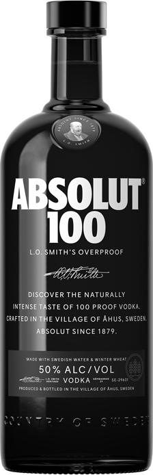 Actual product image Absolut 100 proof (1 x 100 cl)
