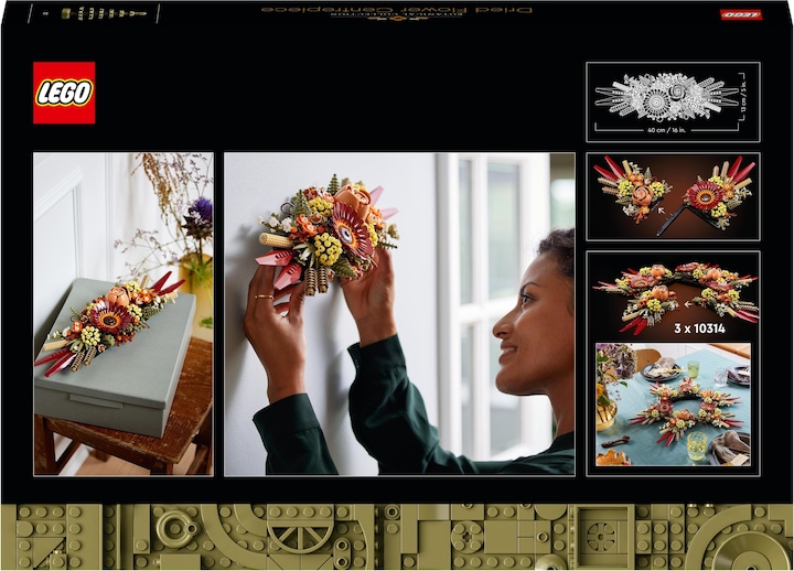 Actual product image LEGO Dried flower arrangement (10314, LEGO Icons, LEGO Botanical)