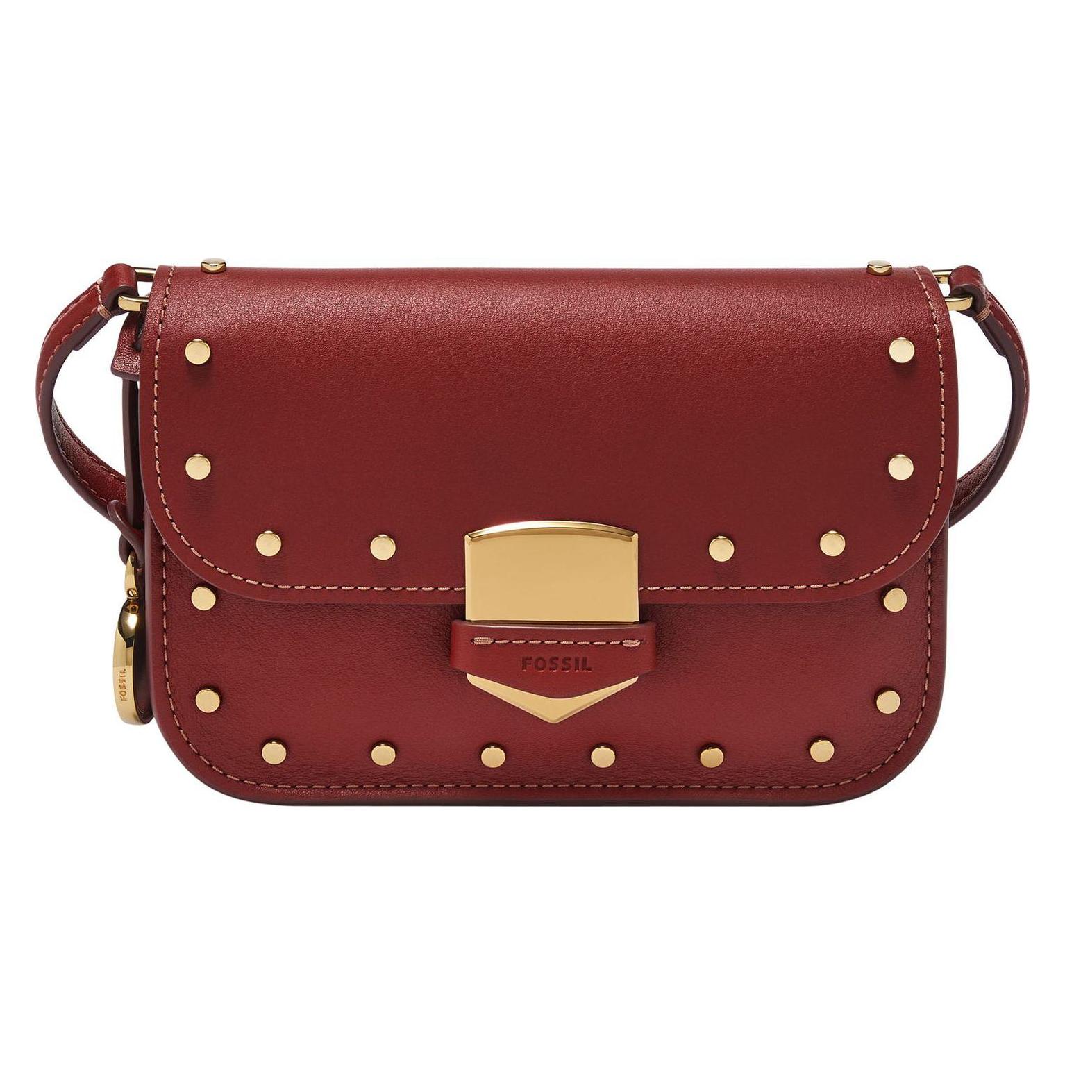 Fossil, Damen, Handtasche, Lennox Flap Crossbody, Rot