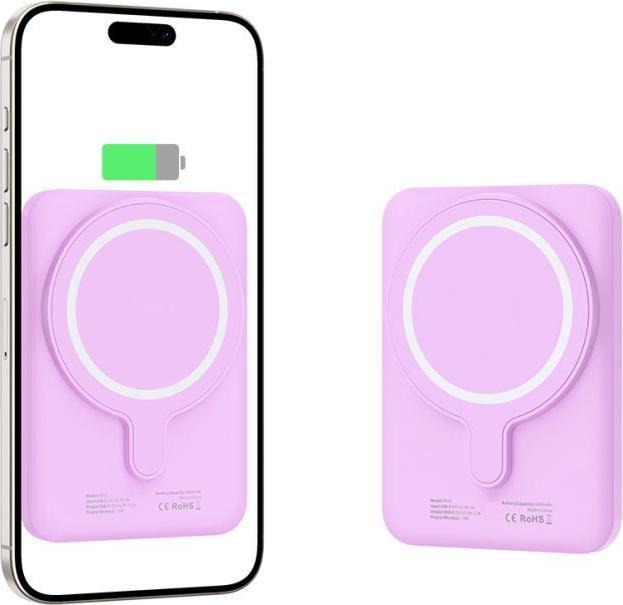 Immagine prodotto Tech-Protect LifeMag MagSafe PB10 5000mAh - Rosa (5000 mAh, 15 W)
