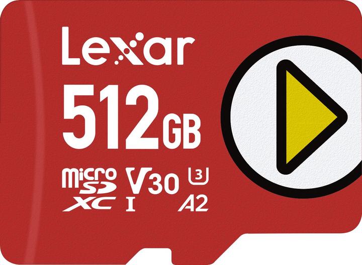 Actual product image Lexar Play (512 GB, microSDXC, U3, UHS-I)