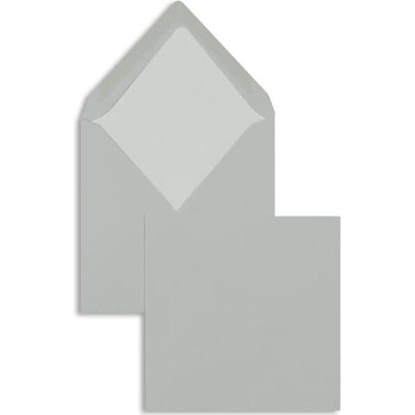 Blanke, Briefumschlag, Briefumschläge 164x164mm 100g/qm gummiert VE=100 Stück eisgrau (100 x)