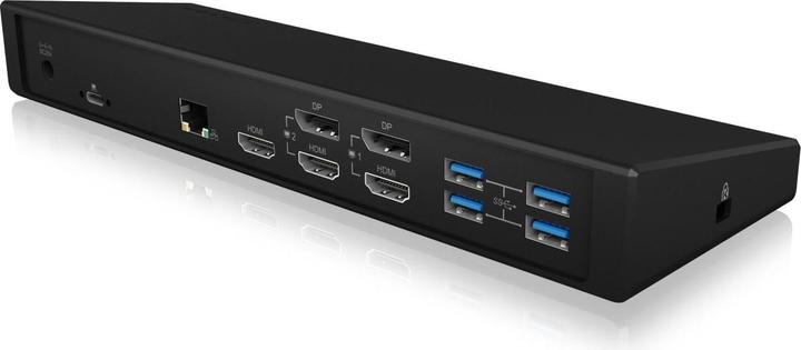 Actual product image Icy Box Dockingstation Notebook USB-C -> 3x Videoausgabe 60H (USB-C, 9 ports)