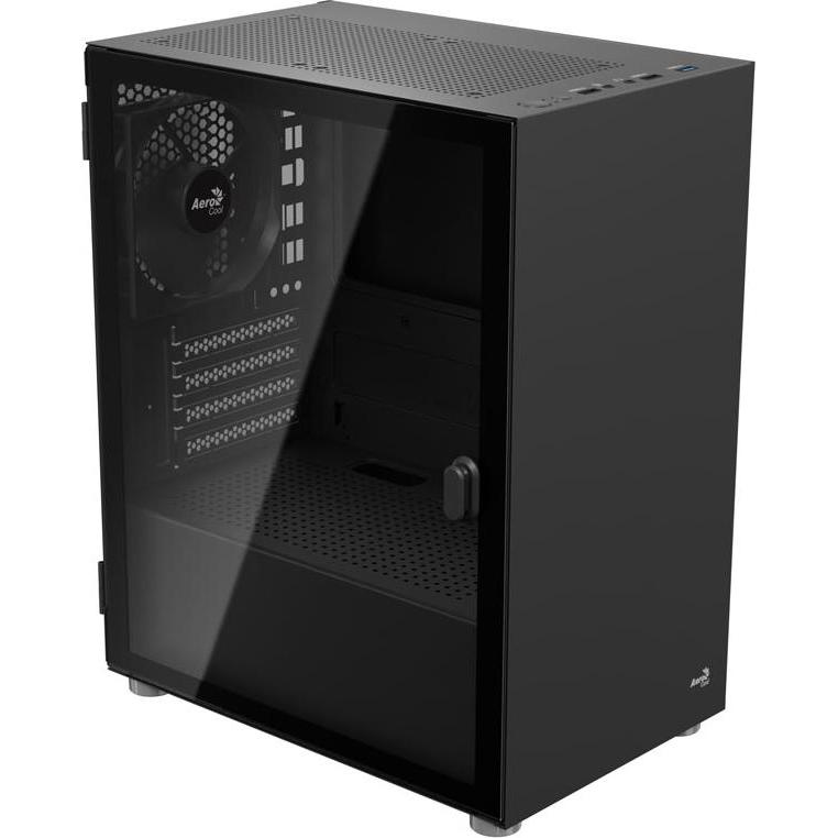 AeroCool CS-111 (mATX, Mini-ITX), PC Gehäuse, Schwarz